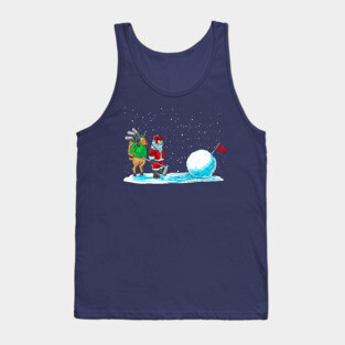 Golf Santa Claus Golfer Golfing Christmas Tank Top