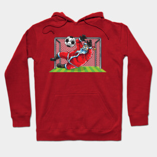 Soccer Goalie Santa Claus Christmas Xmas Hoodie