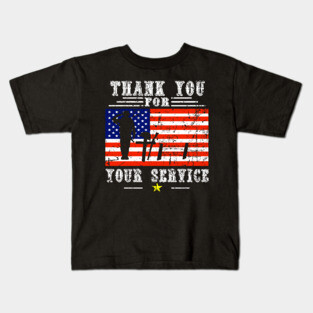 veterans day thank you for your service Kids T-Shirt