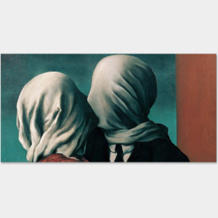 The Lovers by René Magritte, 1928. Oil on Canvas. Posters and Art