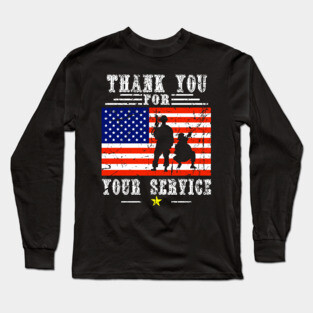 veterans day thank you for your service Long Sleeve T-Shirt