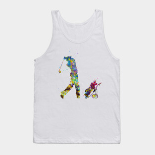 Man golfer Tank Top