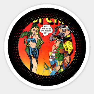Funny Sexy T-shirt for the Comic Book Geek Sticker