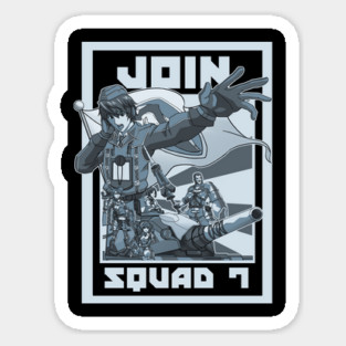 Join Squad 7 Sticker