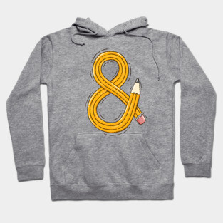 Ampersand. Twisted Pencil Hoodie