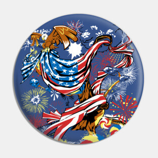 Fourth of July Pin