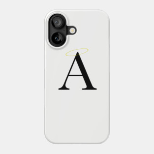 Angelman A with halo Phone Case