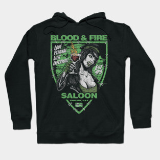 "BLOOD & FIRE SALOON" Hoodie