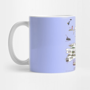 A Literary Map of the UK and Ireland Mug