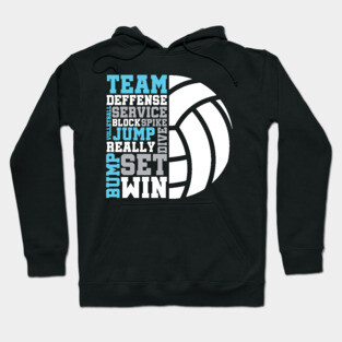 Volleyball Words Hoodie