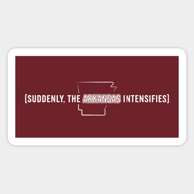 Arkansas Intensifies Sticker by rt-shirts