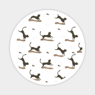 where are you going black cat Magnet