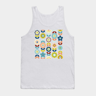 Scandinavian flowers Tank Top
