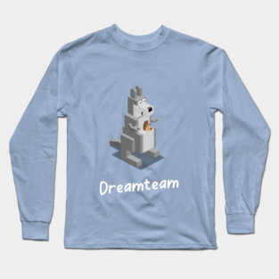 Kangaroo mother and baby dreamteam pregnancy announcement Long Sleeve T-Shirt