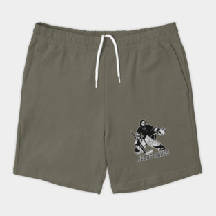 Jesus Saves Hockey Goalie Shorts