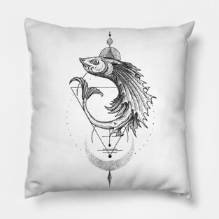 flying fish Pillow