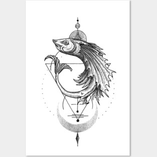 flying fish Posters and Art