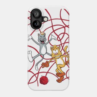 Cats At Play Phone Case