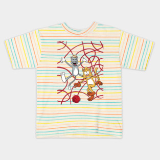 Cats At Play Kids T-Shirt