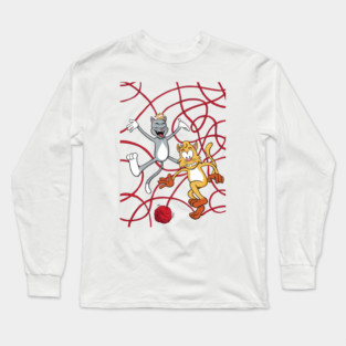 Cats At Play Long Sleeve T-Shirt