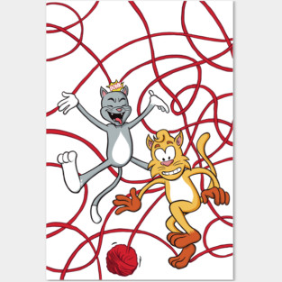 Cats At Play Posters and Art