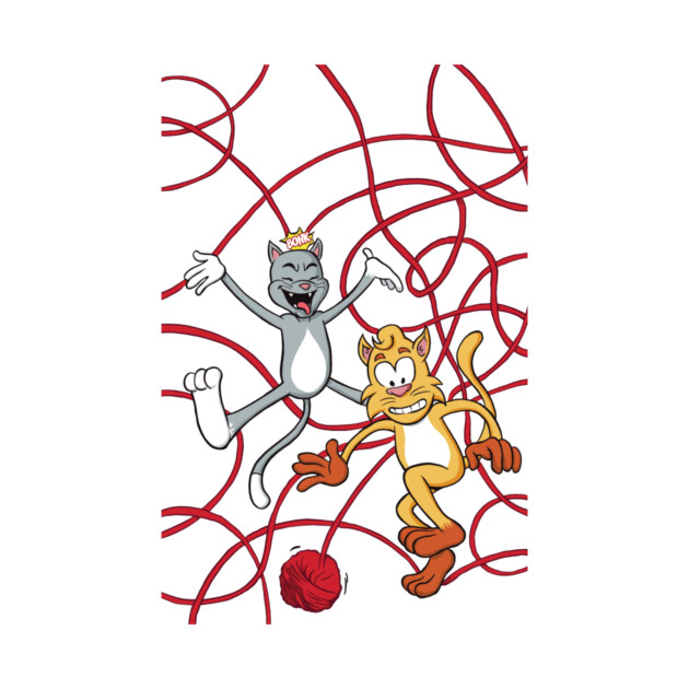 Cats At Play by Hazzum