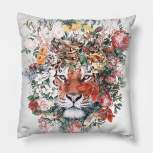 Flower Tiger Pillow