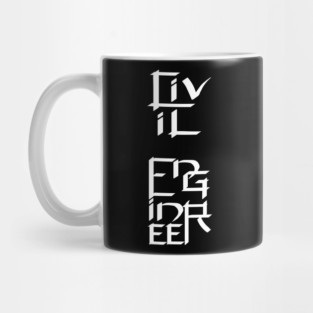 Civil Engineer White Character Mug