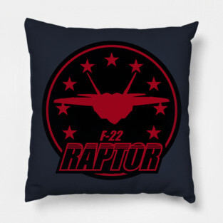 F-22 Raptor Patch Pillow