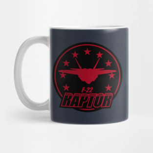 F-22 Raptor Patch Mug