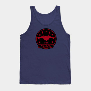 F-22 Raptor Patch Tank Top
