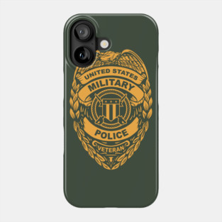 U.S. Military Police Veteran Gold Badge Phone Case