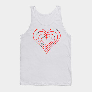 Civil Engineering Red Heart Tank Top