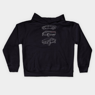 Cybertruck Trifecta Kids Hoodie