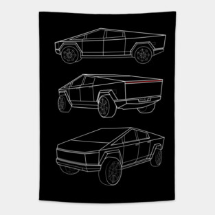 Cybertruck Trifecta Tapestry