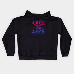 Love is Love - Bisexual Pride Kids Hoodie