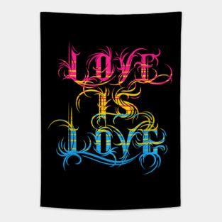 Love is Love - Pansexual Pride Tapestry