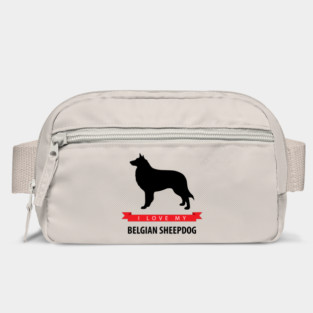 I Love My Belgian Sheepdog Bag
