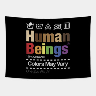 Human Beings 100% Organic Colors May Vary One Size Fits All Tapestry