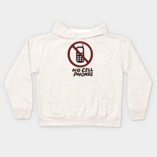 No Cell Phones Kids Hoodie