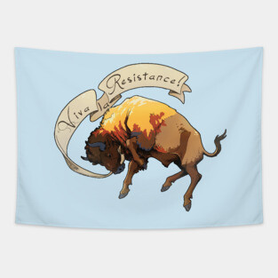 Resistance Bison Tapestry