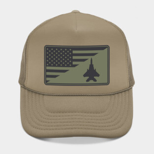 F-15 Eagle US Flag Patch (subdued) Hat