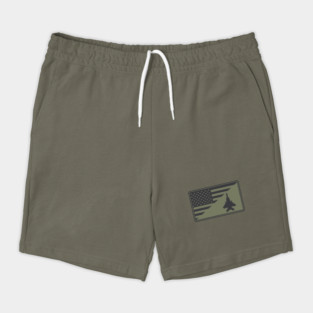 F-15 Eagle US Flag Patch (subdued) Shorts