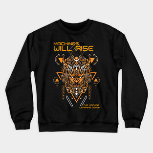 The Machines will Rise - The Machine Learning Demon Crewneck Sweatshirt