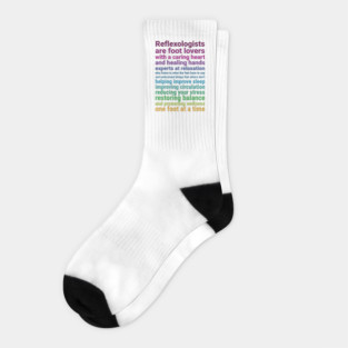 Reflexologists are foot lovers (colorful) Socks