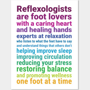 Reflexologists are foot lovers (colorful) Posters and Art