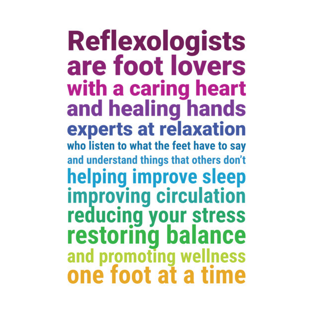 Reflexologists are foot lovers (colorful) by Balanceandharmonyforreflexologists