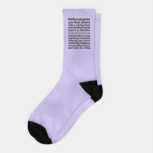 Reflexologists are foot lovers (black) Socks