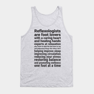 Reflexologists are foot lovers (black) Tank Top