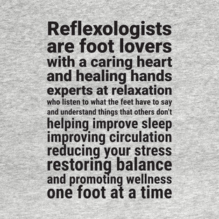 Reflexologists are foot lovers (black) T-Shirt